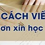 Cách Viết Đơn Xin Học Thêm Học Sinh Viết